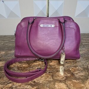 Rosetti Plum Purple Satchel Bag w/ Detachable Crossbody Strap - Preowned